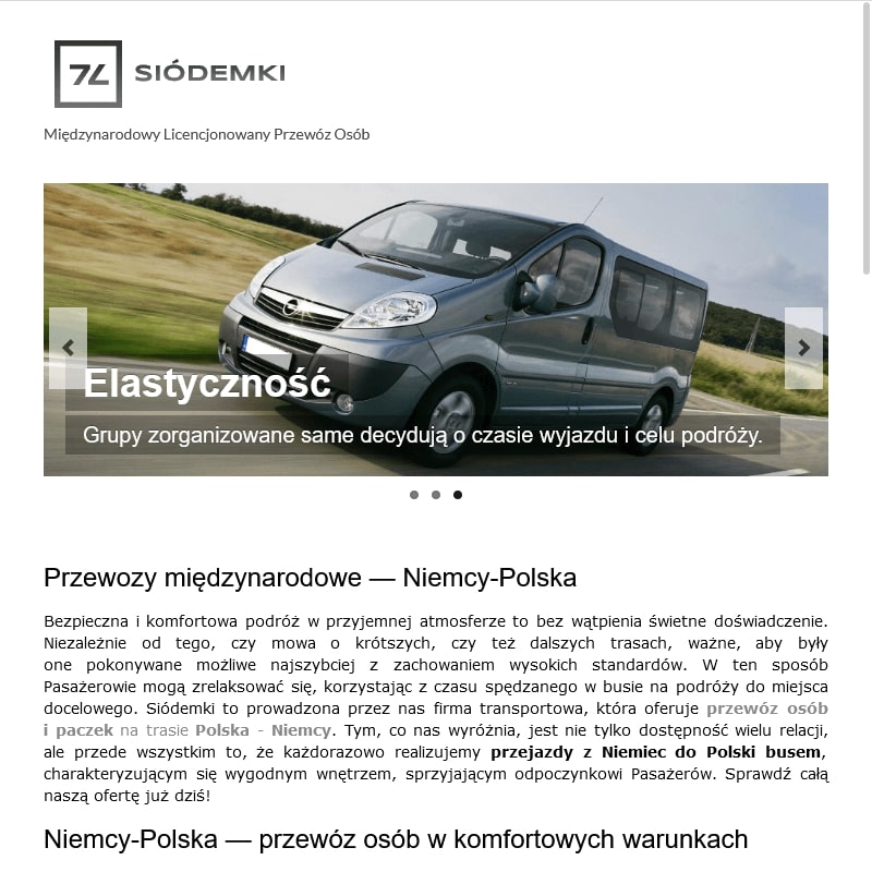 Przewozy osób i paczek busami z Polski